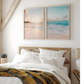 Set x2 Cuadros Decorativos, Una Playa, Atardecer