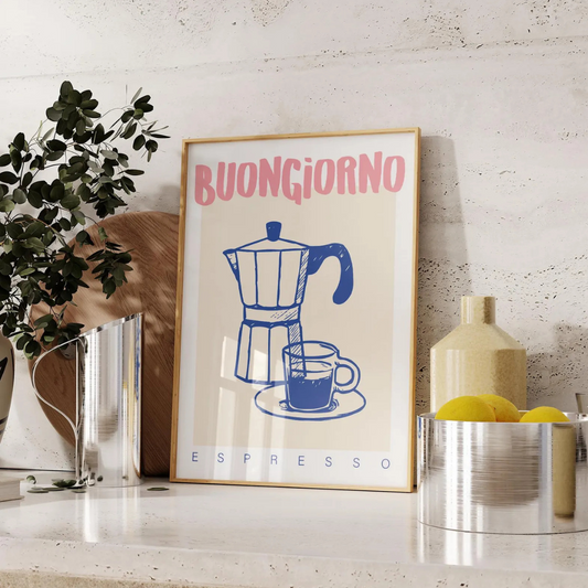 Cuadro Decorativo Club de Café Club del Desayuno Moderno