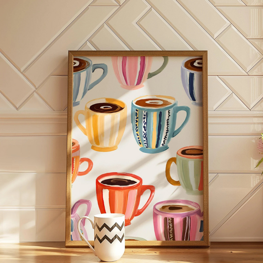 Cuadro Decorativo dopamina, póster de café