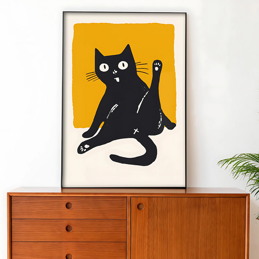 Cuadro Decorativo Gato Sonrisa *