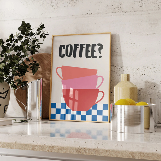 Cuadro Decorativo Club de Café Club del Desayuno Moderno Tasas