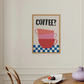 Cuadro Decorativo Club de Café Club del Desayuno Moderno Tasas