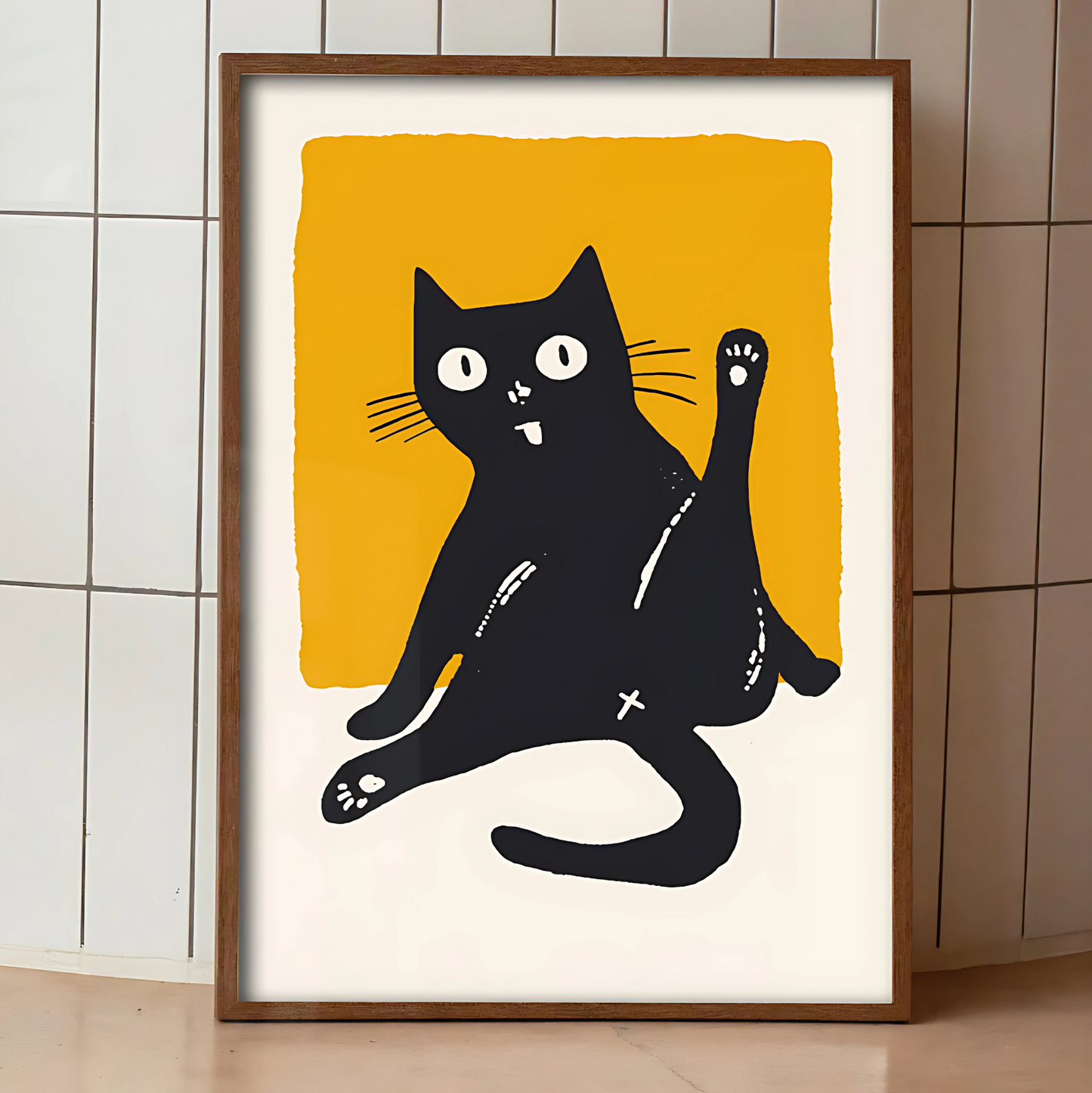 Cuadro Decorativo Gato Sonrisa *