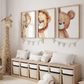 Set x3 Cuadros Infantiles Dinosaurio y Arbol
