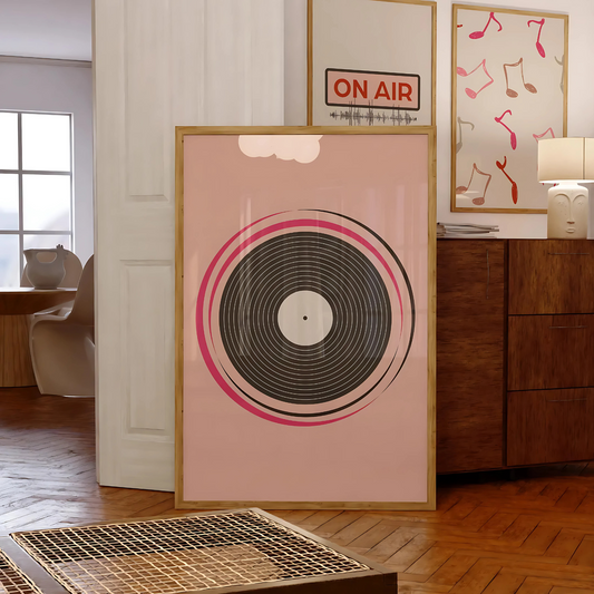 Cuadro Decorativo Musical Vinilo