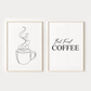 Set x2 Cuadros Decorativos Cafeteros