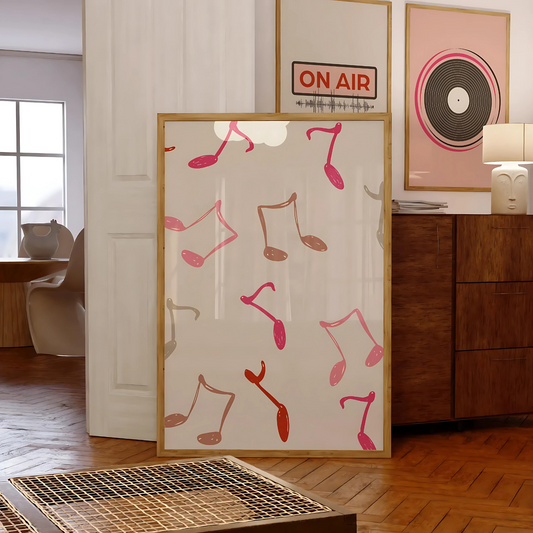 Cuadro Decorativo Musical Notas