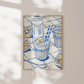 Cuadro Decorativo cóctel de bebida dibujada a mano