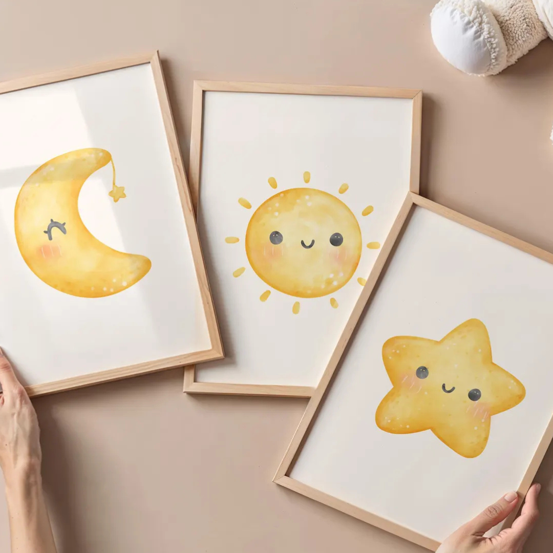 Set x3 Cuadros decorativos infantiles