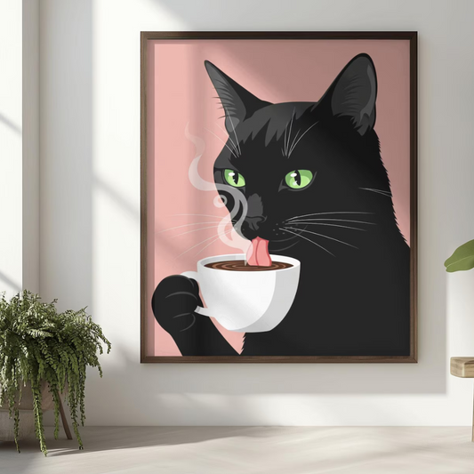 Cuadro Café de Gato Negro
