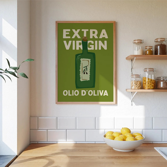 Cuadro Decorativo cocina con aceite de oliva