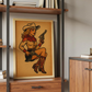 Cuadro Decorativo Tatuaje vaquera pin-up retro