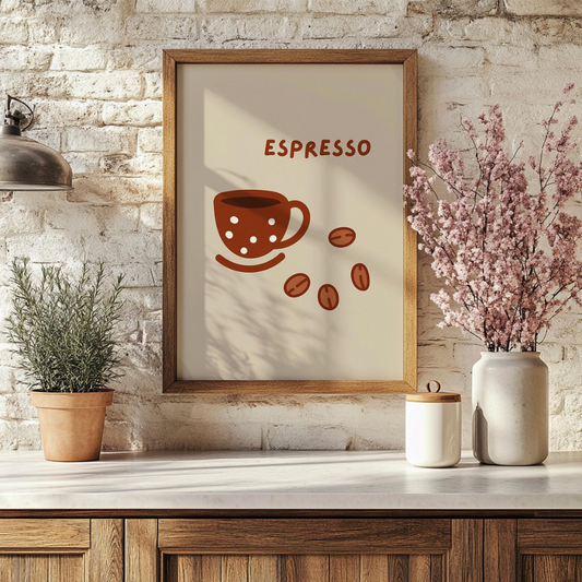 Cuadro Decorativo Cafecito, cocina retro, hogar
