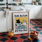 Cuadro Gato parisino - Cartel de Café Au Lait S'il Vous Plaît