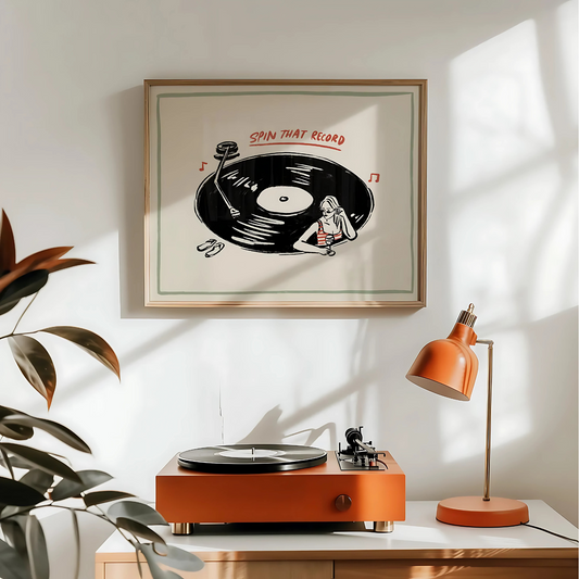 Cuadro Decorativo Musical Vinilo