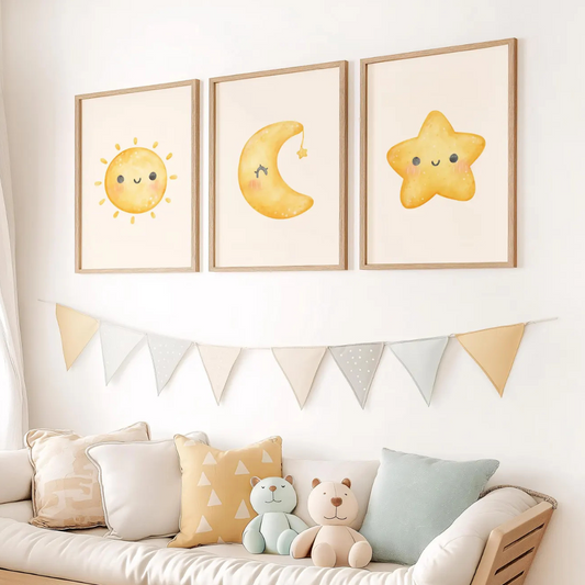 Set x3 Cuadros decorativos infantiles