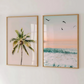Set x2 Cuadros playa colores pasteles
