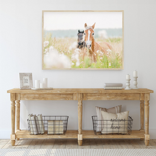 Cuadro Decorativo caballos de la decoración, fotografía del caballo