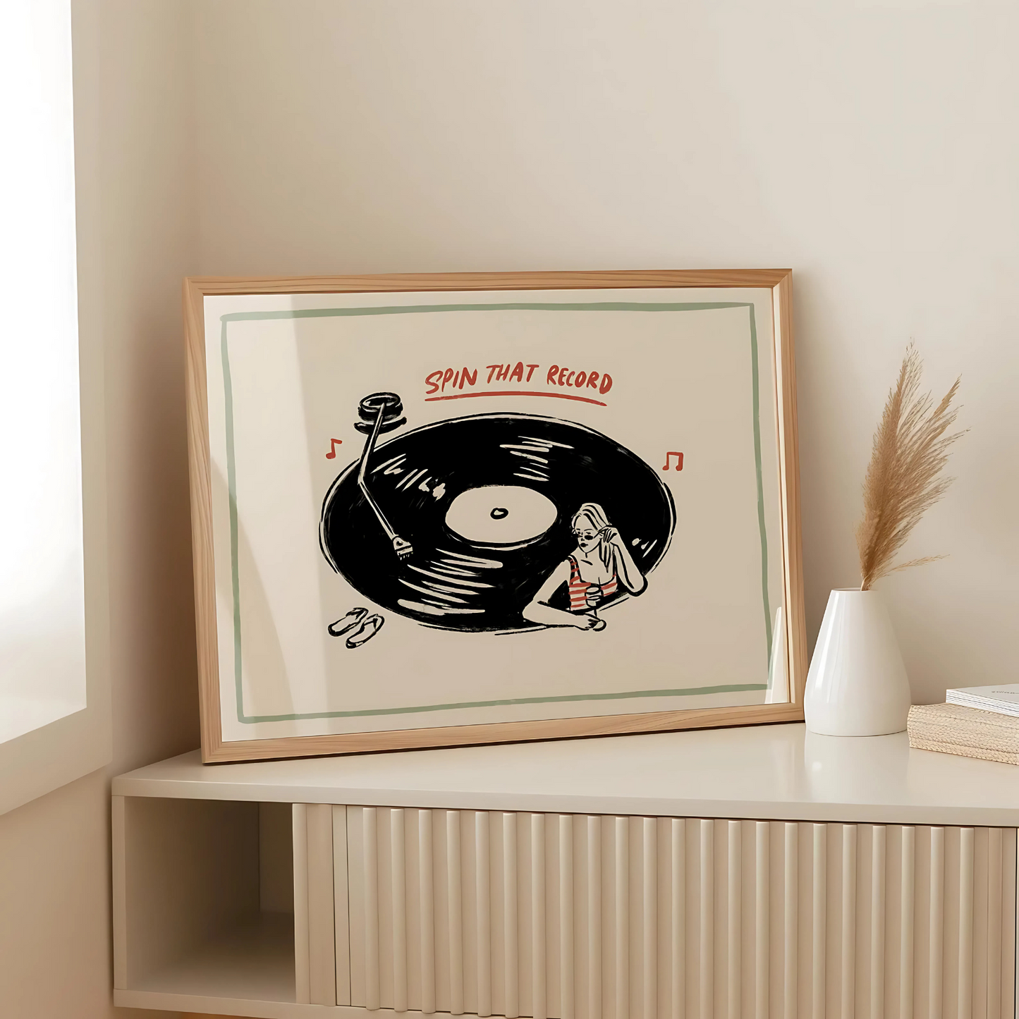 Cuadro Decorativo Musical Vinilo