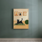 Cuadro Decorativo Gato Haciendo Pilates