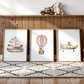 Set x3 Cuadros decorativos infantiles azules