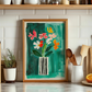 Cuadro Decorativo Ilustración Flores Color