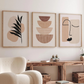 Set x3 Cuadros Abstractos, boho chic