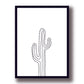 Cuadro Decorativo Cactus, Plantas, Line - Tree House Deco