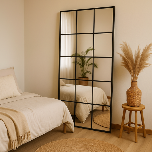 Espejo Rectangular Ventana Hierro