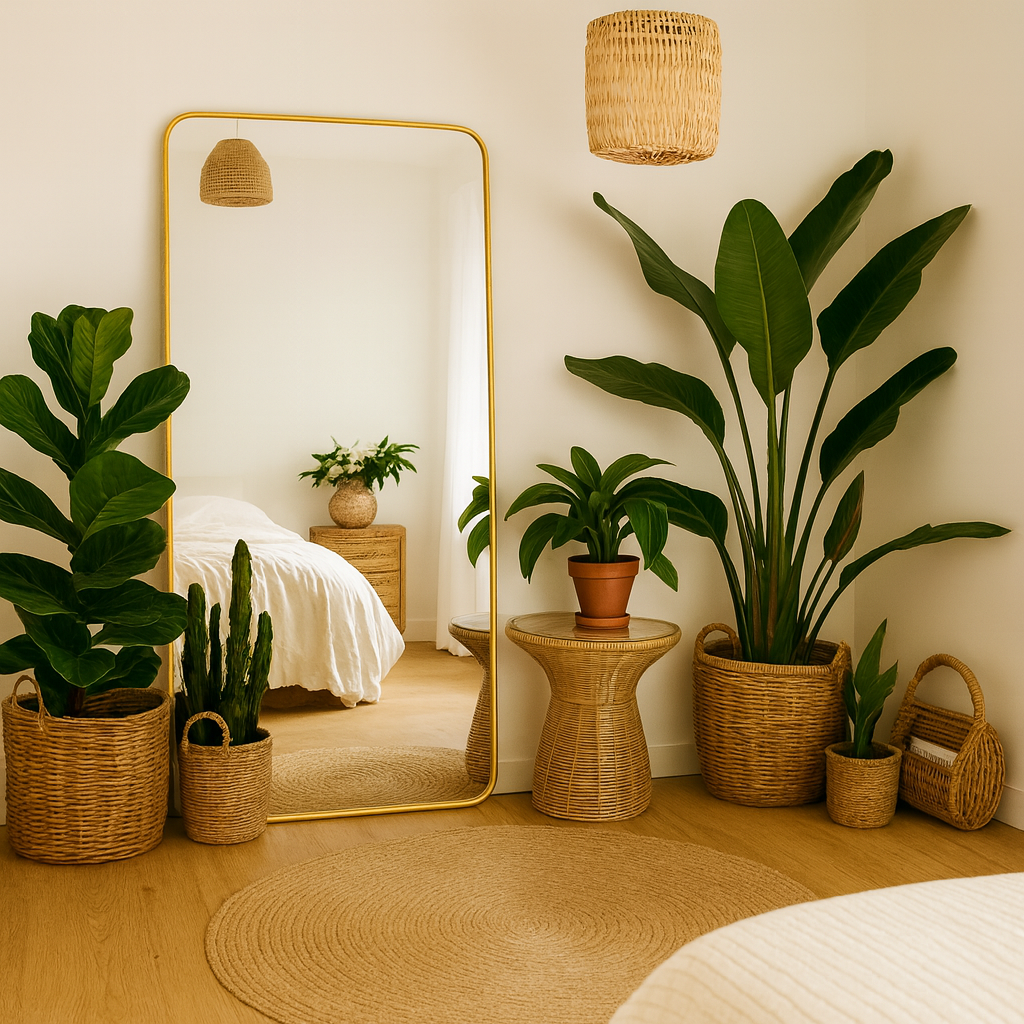 Espejo rectangular PVC puntas redondas