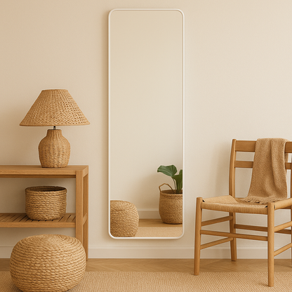 Espejo rectangular PVC puntas redondas