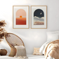 Set x2 Cuadros Abstractos Luna y Sol