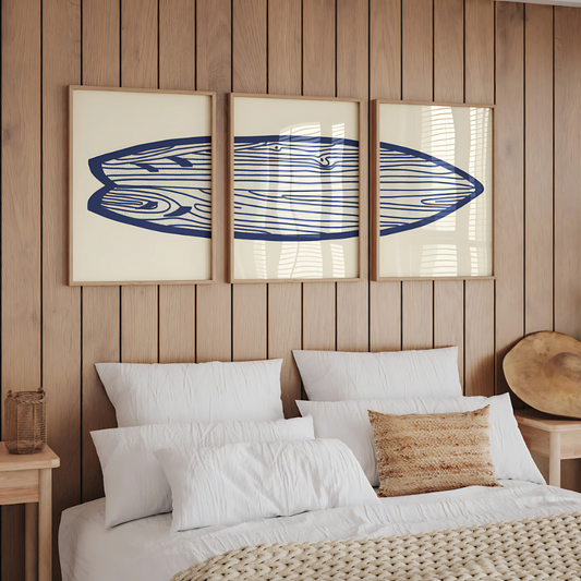 Set x3 Cuadros Surf