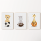 Set x3 Cuadros Animalitos Deportivos