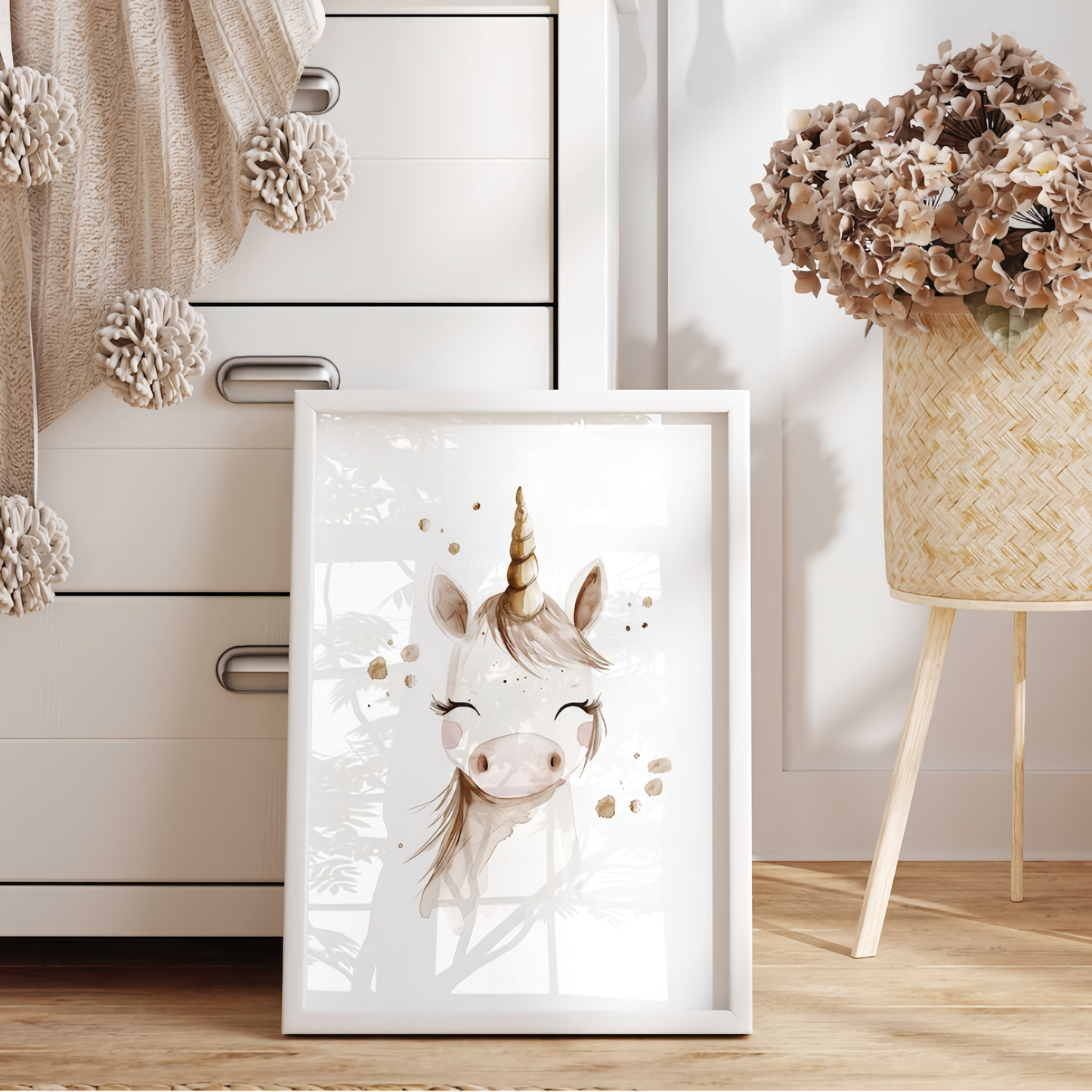 Set x3 Cuadros Unicornio bebé