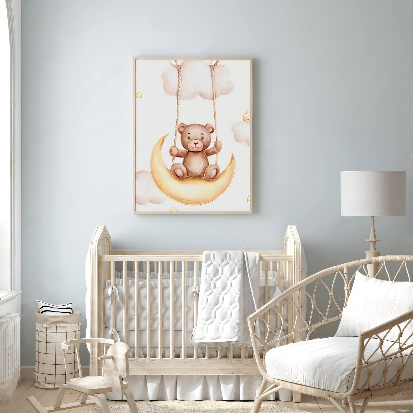 Cuadros osito luna infantil