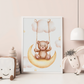 Cuadros osito luna infantil