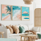 Set x3 Cuadros Olas Mar
