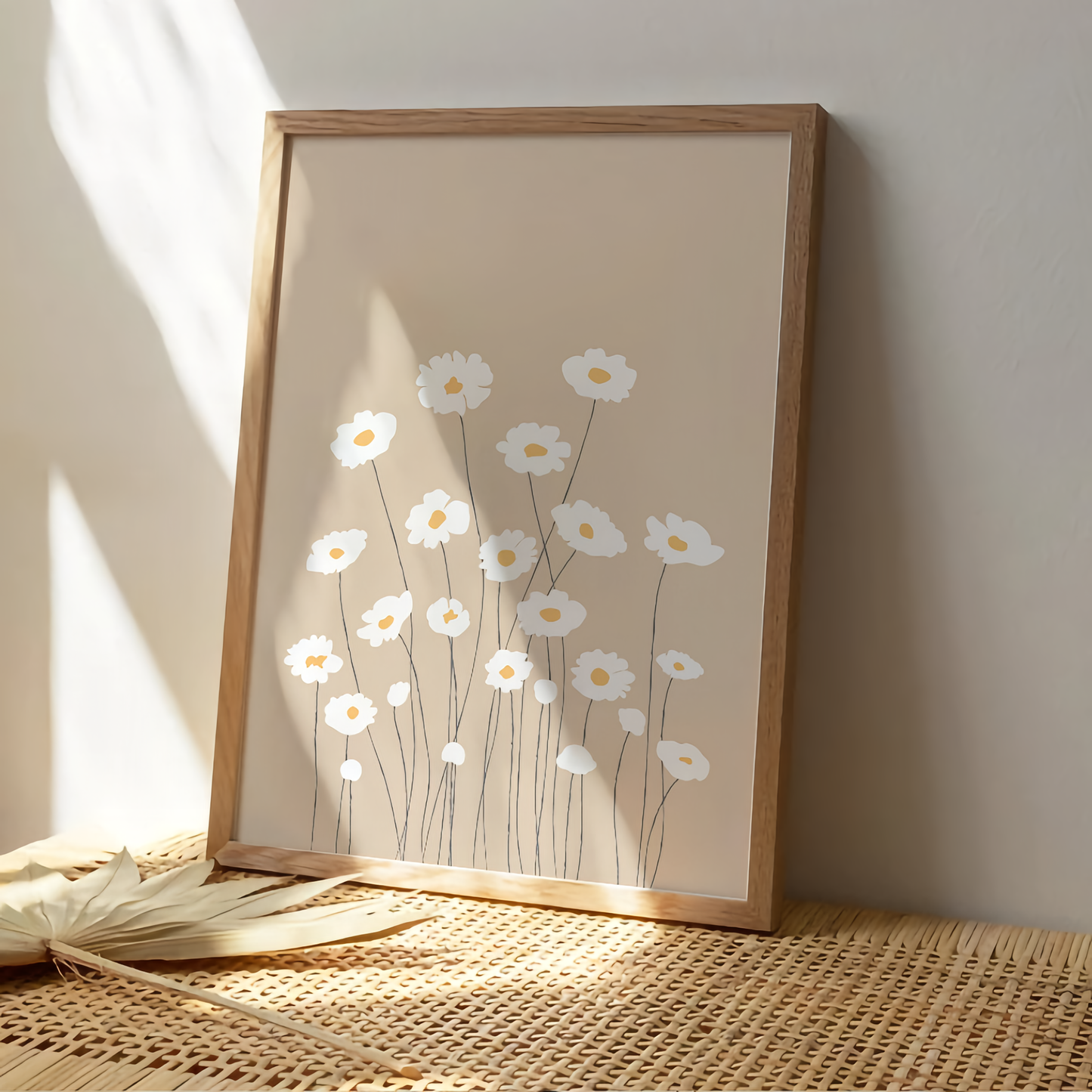 Cuadros Diseños Botánico Margaritas Blancas