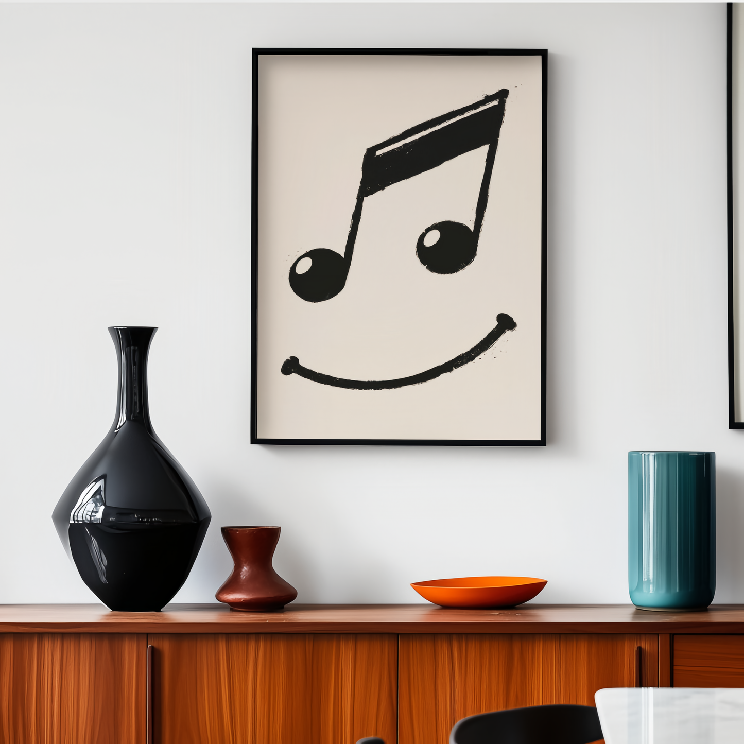 Cuadro Decorativo Carita Nota Musical