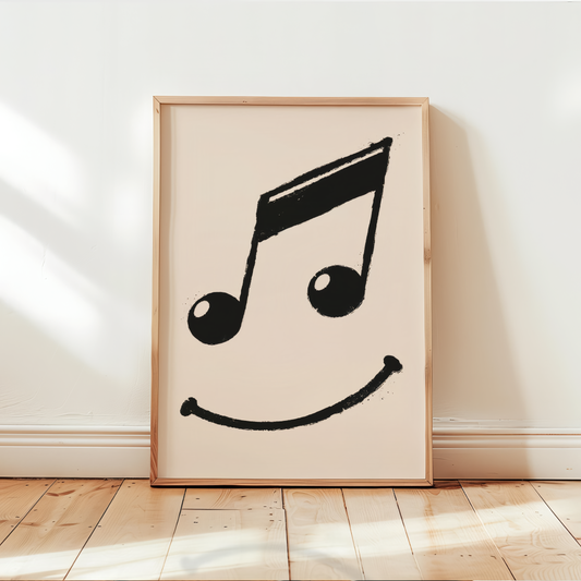 Cuadro Decorativo Carita Nota Musical