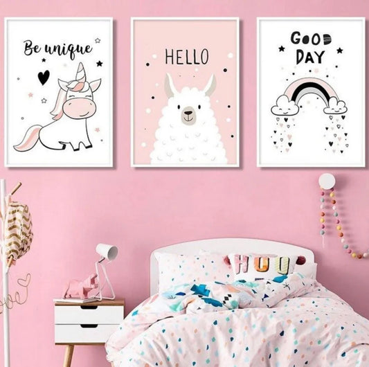 Set x3 Cuadros decorativos infantiles