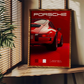 Cuadro Deportivo Porsche Rojo