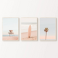 Set x3 Cuadros Decorativos Mar, Surf, Playa