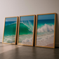 Set x3 Cuadros Decorativos, Playa, Mar y Olas