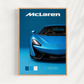 Cuadro Deportivo Mclaren Azul