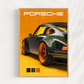 Cuadro Deportivo Porsche Verde y Amarillo I