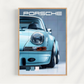 Cuadro Deportivo Porsche Celeste