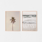 Set x2 Cuadros costa tropical pastel, fotografía oceánica boho neutral