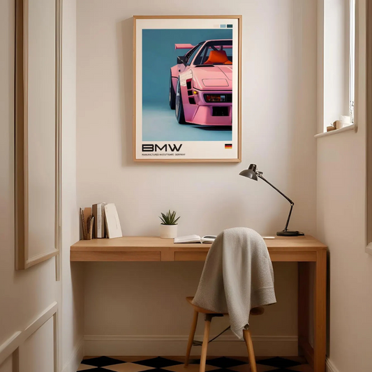 Cuadro Deportivo Rosa BMW M1